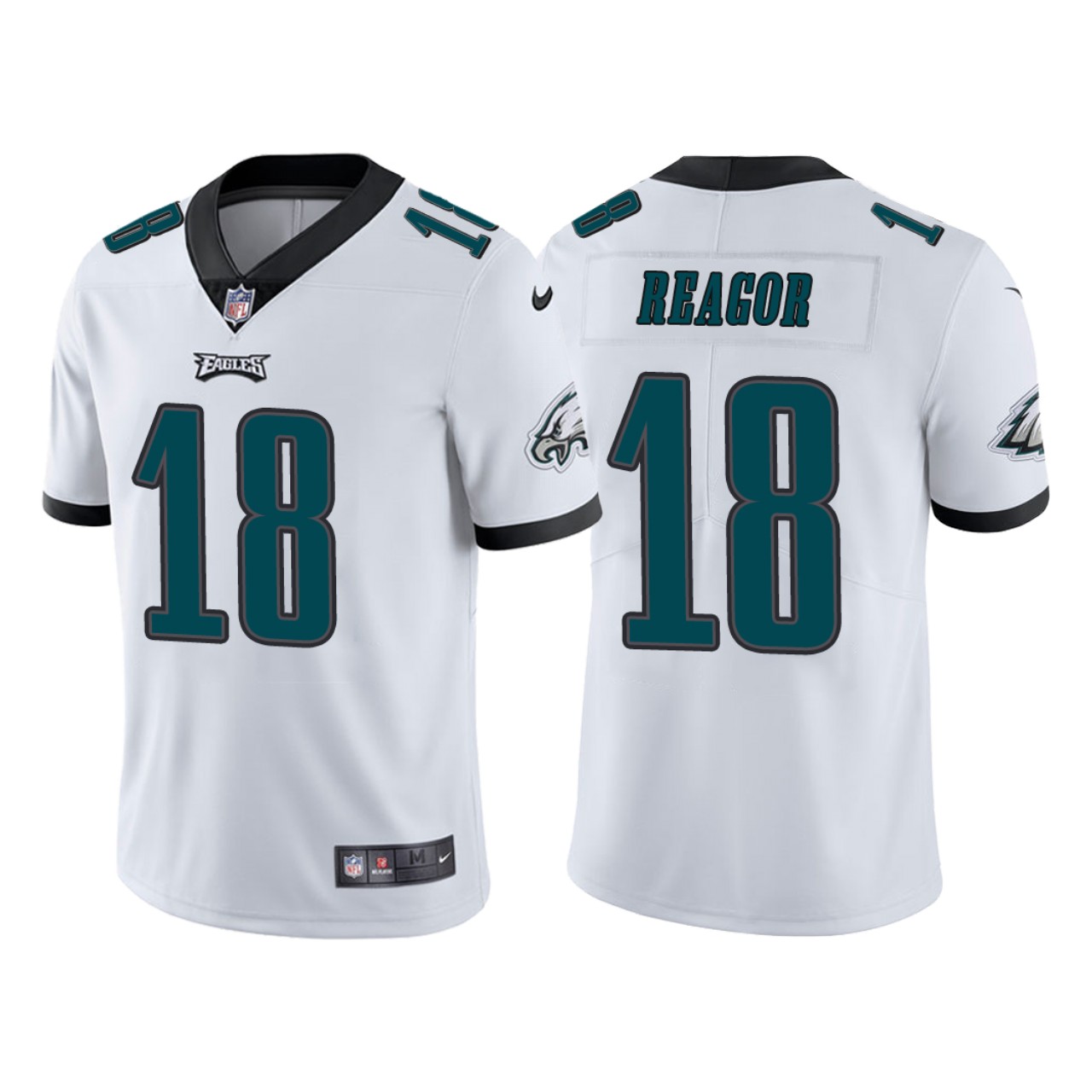 Men Philadelphia Eagles 18 Jalen Reagor White 2020 NFL Draft Vapor Limited NFL Jersey